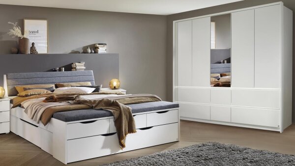 Schlafzimmer-Set SCALA MADRID alpinweiß 2-teilig