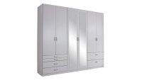 Kleiderschrank WILDBERG Schrank weiß mit Spiegel 271 cm