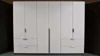 Drehtürenschrank QUADRA SPIN Kleiderschrank weiß 271 cm