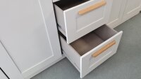 Kleiderschrank Landhaus QUADRA SPIN weiß 5-türig 226 cm