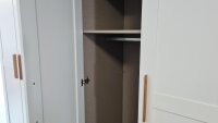 Kleiderschrank Landhaus QUADRA SPIN weiß 5-türig 226 cm