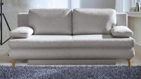 Schlafsofa ROB Stoff hellgrau Funktionssofa Schlafcouch