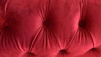 Sessel CHESTERFIELD in Samt rot Relaxsessel 114 cm