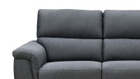 Sofa NINA 2-Sitzer Microfaser grau mit Federkern