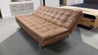 Schlafsofa CLIRK Funktionssofa 3-Sitzer vintage braun 195 cm