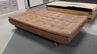 Schlafsofa CLIRK Funktionssofa 3-Sitzer vintage braun 195 cm