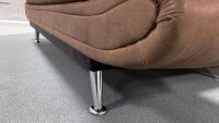 Schlafsofa CLIRK Funktionssofa 3-Sitzer vintage braun 195 cm