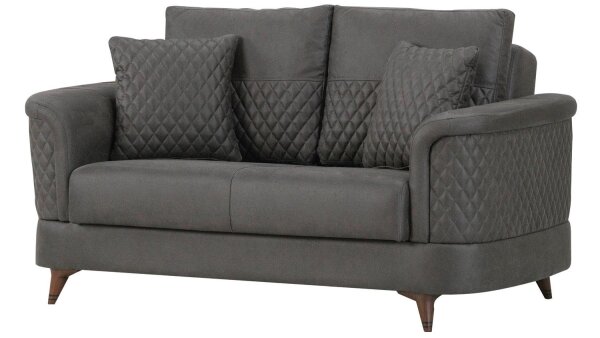 Sofa 2-Sitzer MIKADO Schlafsofa Polstermöbel in grau 170cm