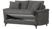 Sofa 2-Sitzer MIKADO Schlafsofa Polstermöbel in grau 170cm