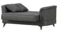 Sofa 2-Sitzer MIKADO Schlafsofa Polstermöbel in grau 170cm