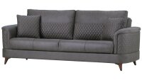 Sofa 3-Sitzer Schlafsofa MIKADO Polstermöbel in grau...