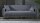 Sofa 3-Sitzer BOLERNO Bettfunktion Bettkasten grau 216x85