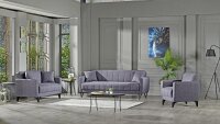 2-Sitzer Sofa BOLERNO Bettfunktion Bettkasten grau 146x85