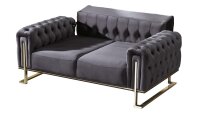 2-Sitzer Sofa TOKIO Kippfunktion im Rücken anthrazit 160x84