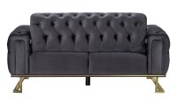 2-Sitzer Sofa TOKIO Kippfunktion im Rücken anthrazit 160x84