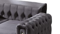 2-Sitzer Sofa TOKIO Kippfunktion im Rücken anthrazit 160x84