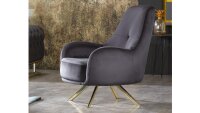 Sessel TOKIO Couchsessel Relaxsessel in anthrazit 87x96 cm