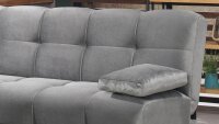 3-Sitzer Sofa ALONSO Bettfunktion Stauraum in grau 195x76