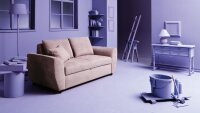 Schlafsofa ALLROUND System Stoff rosa Federkern 192 cm