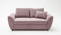 Schlafsofa ALLROUND System Stoff rosa Federkern 192 cm