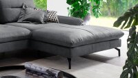 Ecksofa OCEAN Microfaser anthrazit inkl....