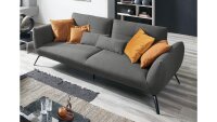 3-Sitzer DOVER Sofa Stoff anthrazit mit...