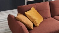 Megasofa DOVER Bigsofa XXL 3-Sitzer Stoff kupfer 260 cm